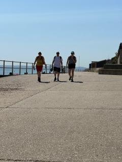 Scorching weather and even more promenading near Bexhill